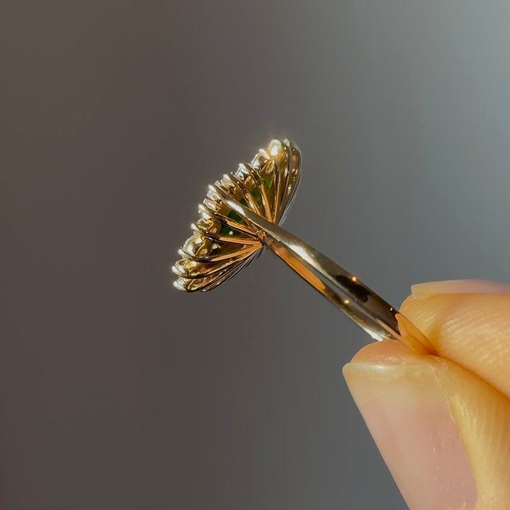 5x10mm, 2.10ct Lab-Grown Emerald Ring, "The Helios"
