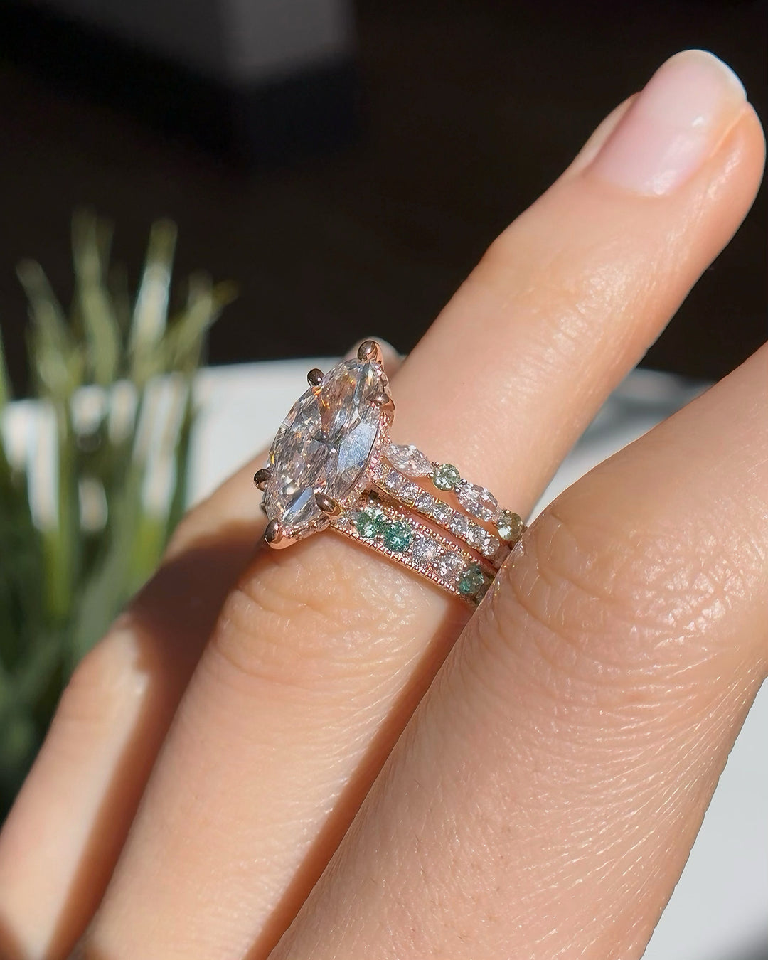 1.00ctw Emerald & Diamond Eternity Ring in 14K Yellow Gold (2.5mm)