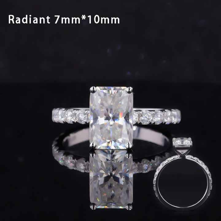 Moissanite Solitaire Engagement Ring Collection (2–3.5ct)