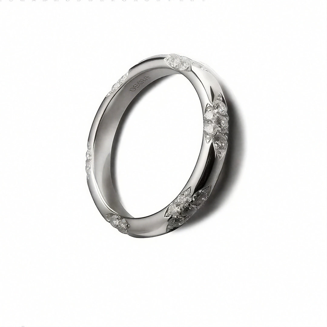 3mm Diamond Accent Band Ring in 14K White/Yellow Gold (0.11ctw)