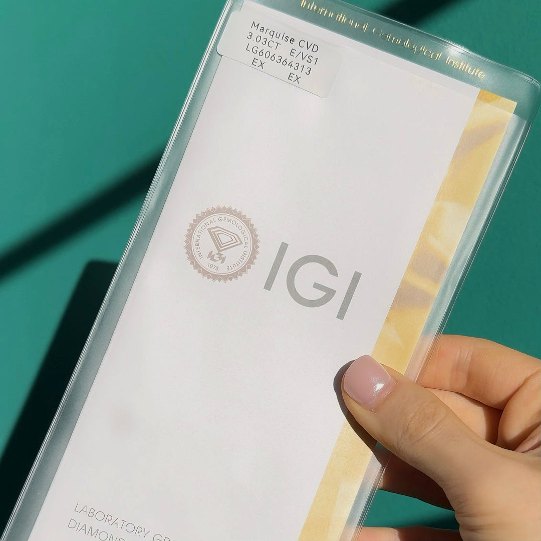 3.00ct Marquise Lab-Grown Diamond Ring, "The Aurora Pavé"