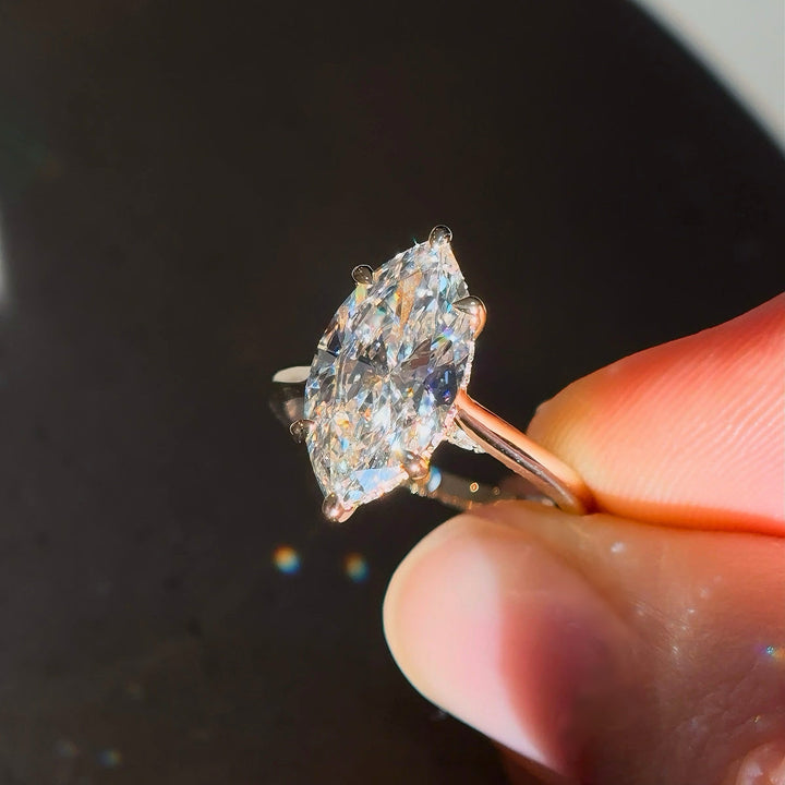 3.20ct Marquise Lab-Grown Diamond Ring, "The Aurora"