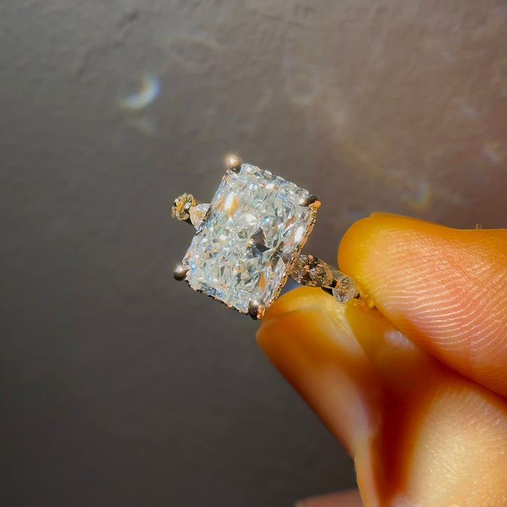 4.00ct Radiant Lab-Grown Diamond Ring, "The Opulence"