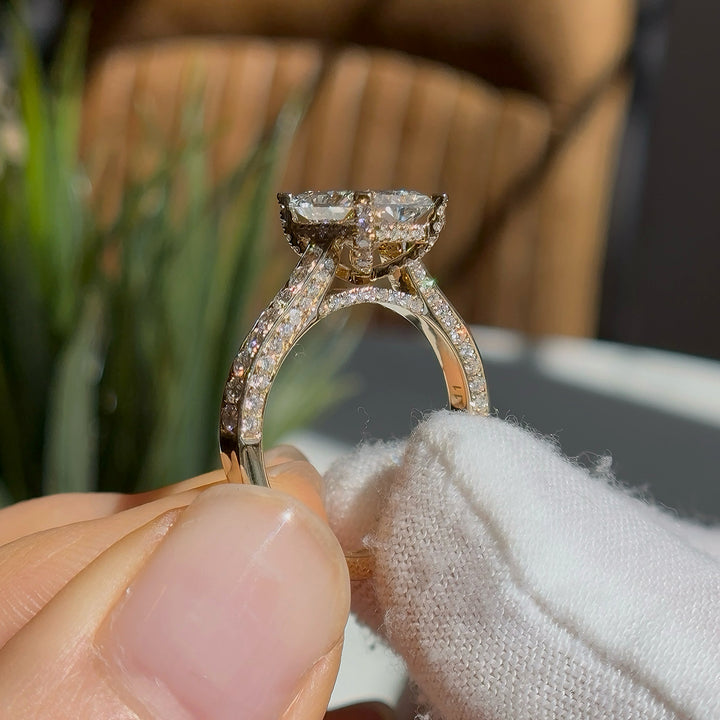 3.00ct Radiant Lab-Grown Diamond Ring, "The Starling"