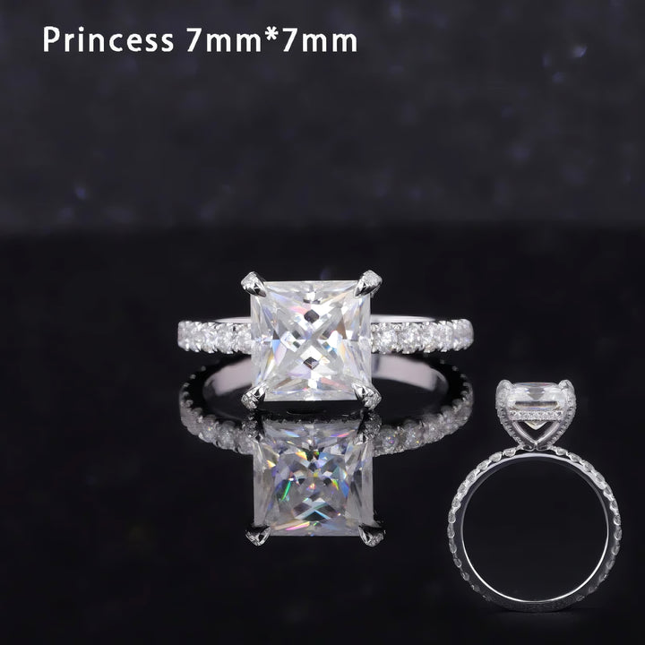 Moissanite Solitaire Engagement Ring Collection (2–3.5ct)
