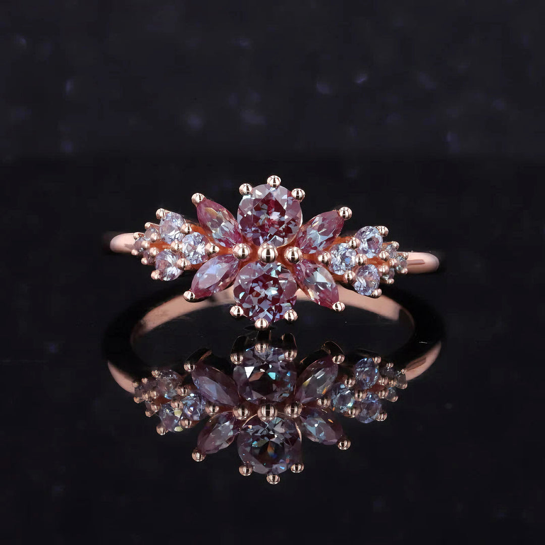 Roseraie Alexandrite & Pink Sapphire Ring (1.25ctw)