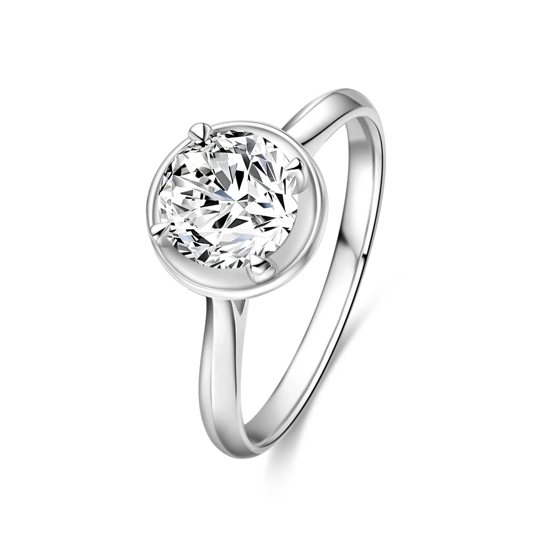 1.00ct Round Lab-Grown Diamond Solitaire Ring with Reverie Setting in White Gold
