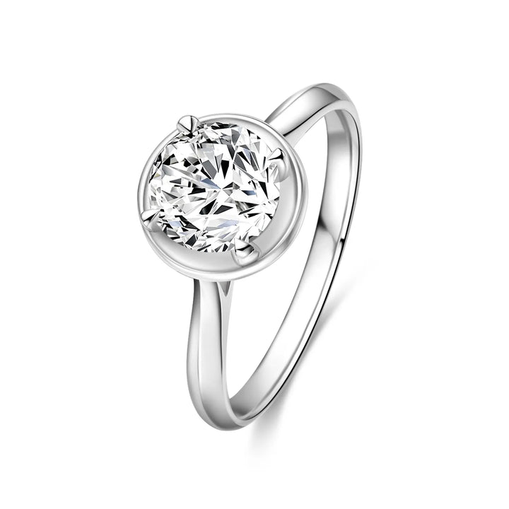 1.00ct Round Lab-Grown Diamond Solitaire Ring with Reverie Setting in White Gold