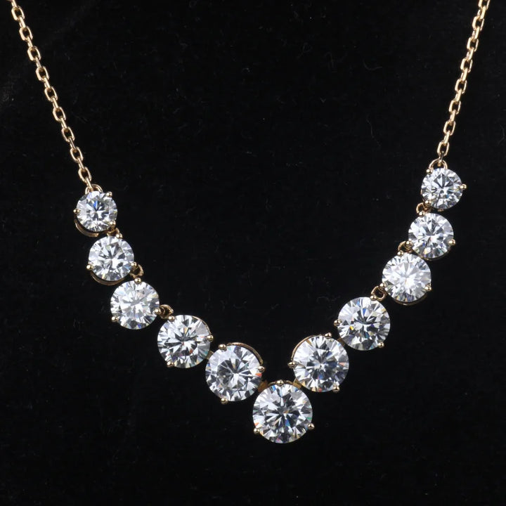 Lab-Created Diamond Pendant Necklace in 18K Rose Gold