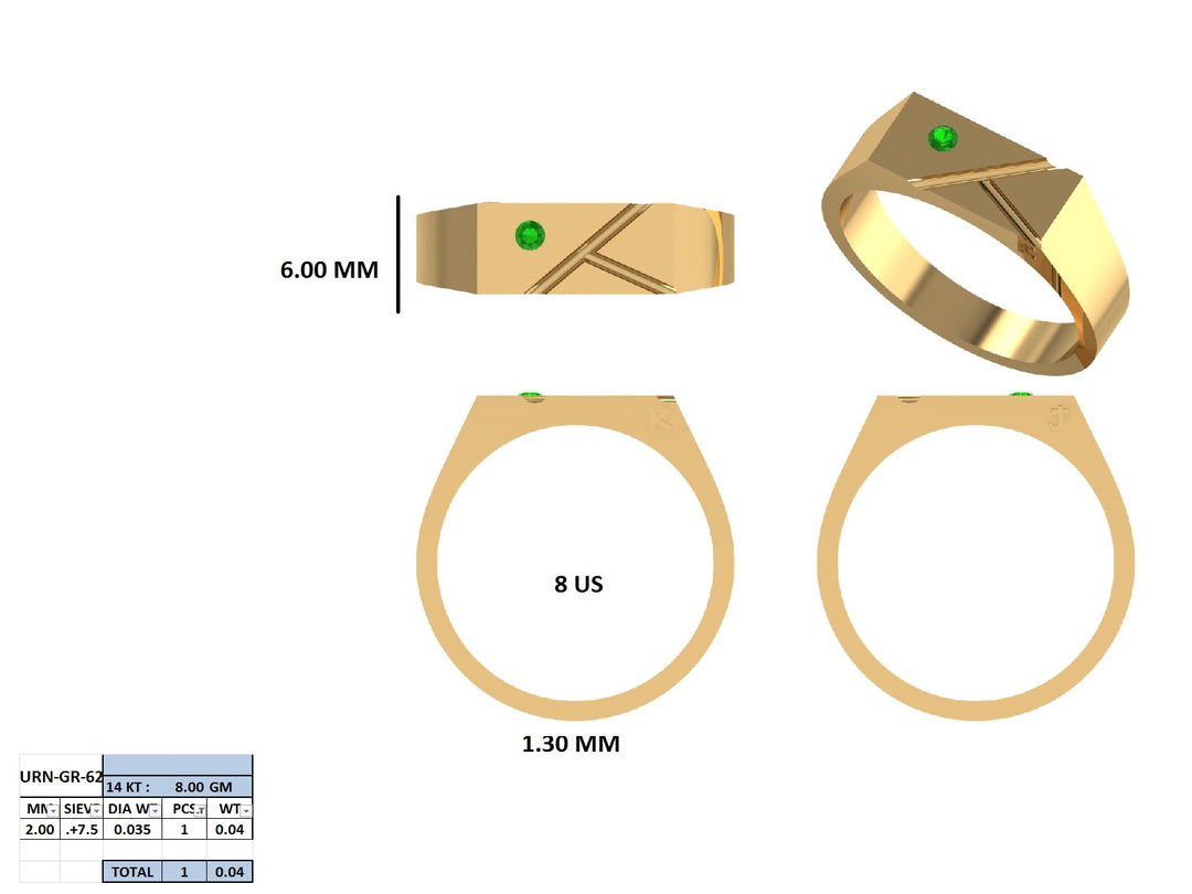 Remaining Balance (90%) Payment for Custom Tennis-Inspired Ring with Minimalist Peridot Detail