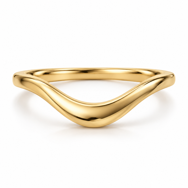 The Current — Sculpted Contour Wedding Band