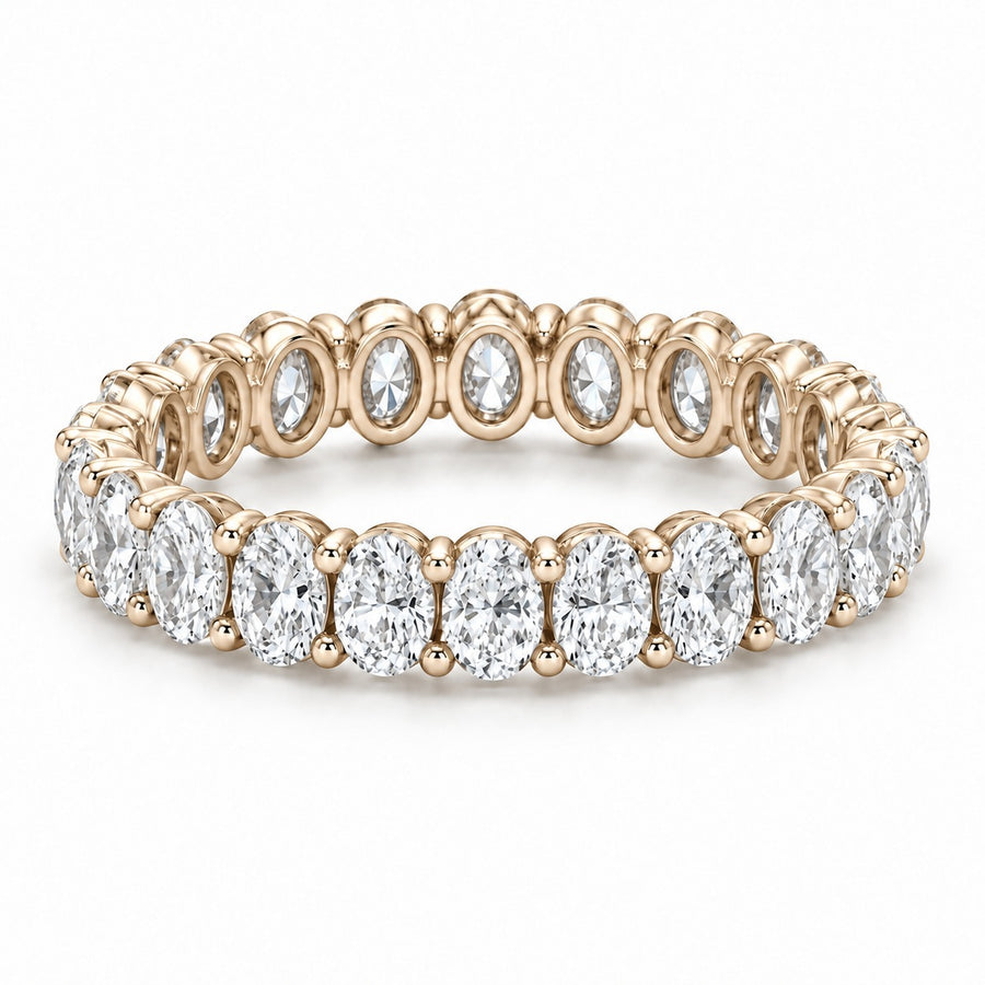 Oval Lab-Grown Diamond Eternity Band (3–4.5ctw)