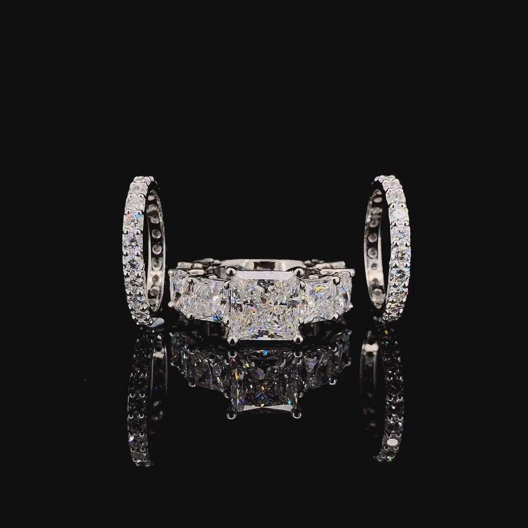 4.00ct Princess Lab-Grown Diamond Solitaire Ring, "The Empire"