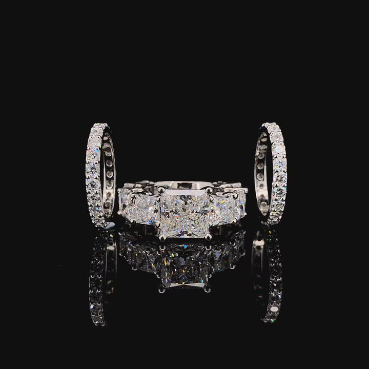 4.00ct Princess Lab-Grown Diamond Solitaire Ring, "The Empire"