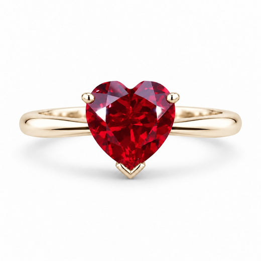 The Heart — Red Heart Ruby Ring