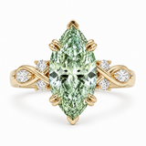 The Sovereign Crest — Green Diamond Marquise