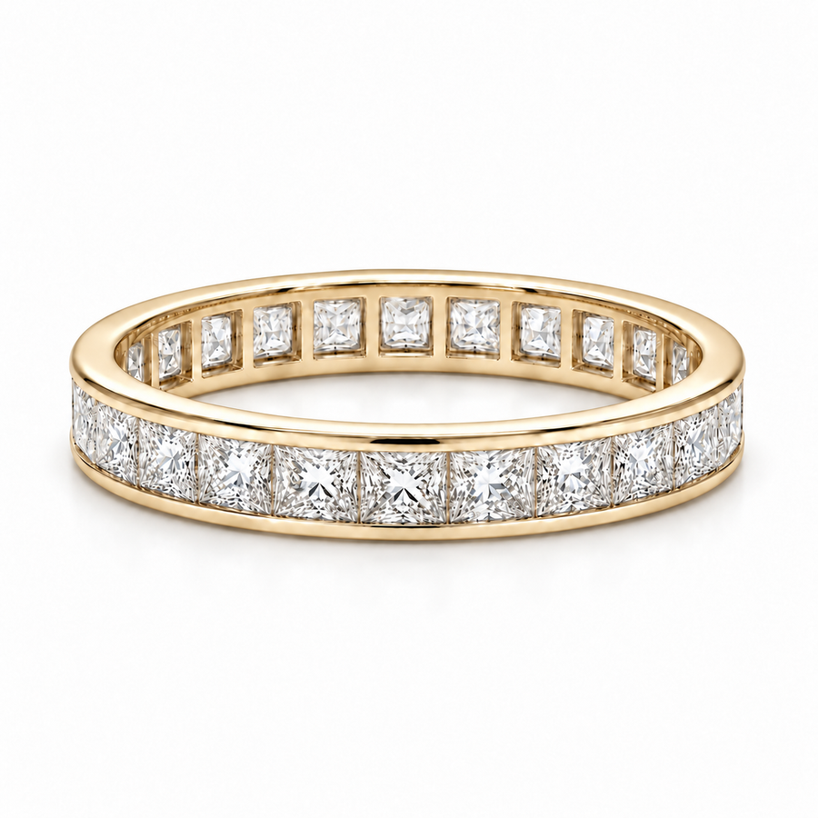2.50ctw Princess Cut Channel-Set Eternity Band (4mm)