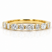 Round & Marquise Diamond Half-Eternity Band (0.535ctw)