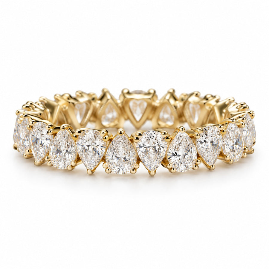 Interlocking Pear Lab-Grown Diamond Eternity Band