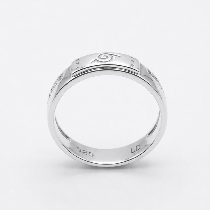 “Fallen Leaf” — Hidden Leaf Wedding Band, 5mm