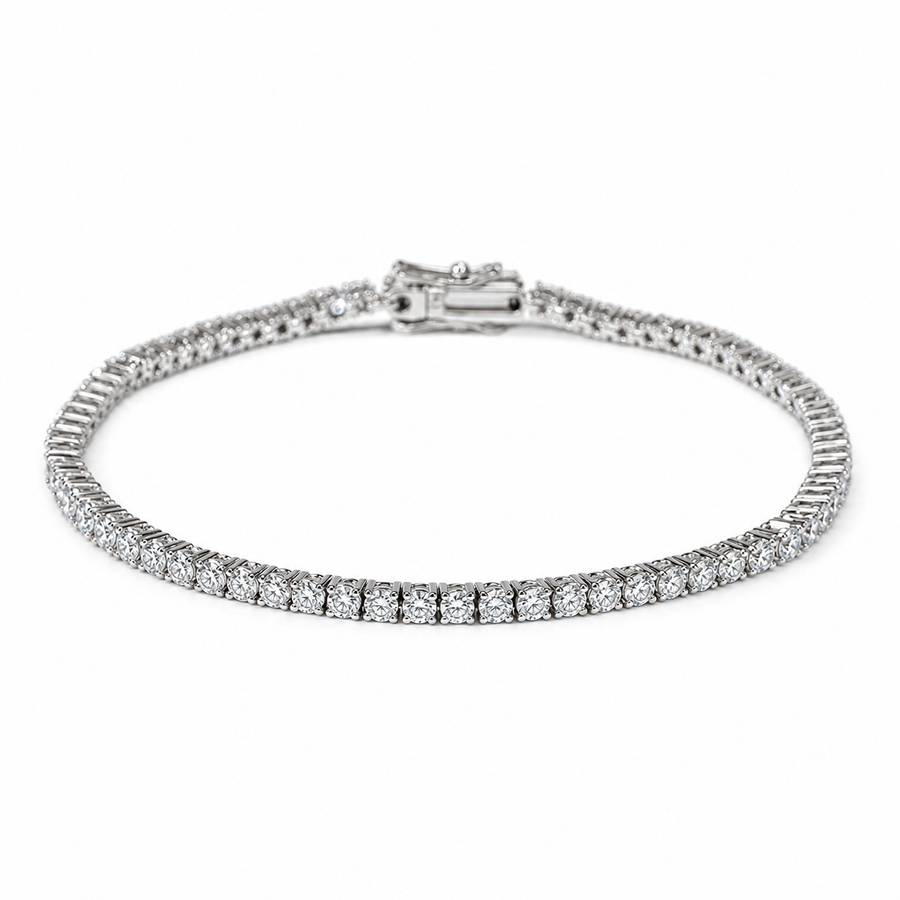 Classic Round Lab Diamond Tennis Bracelet — 3ctw (2mm)
