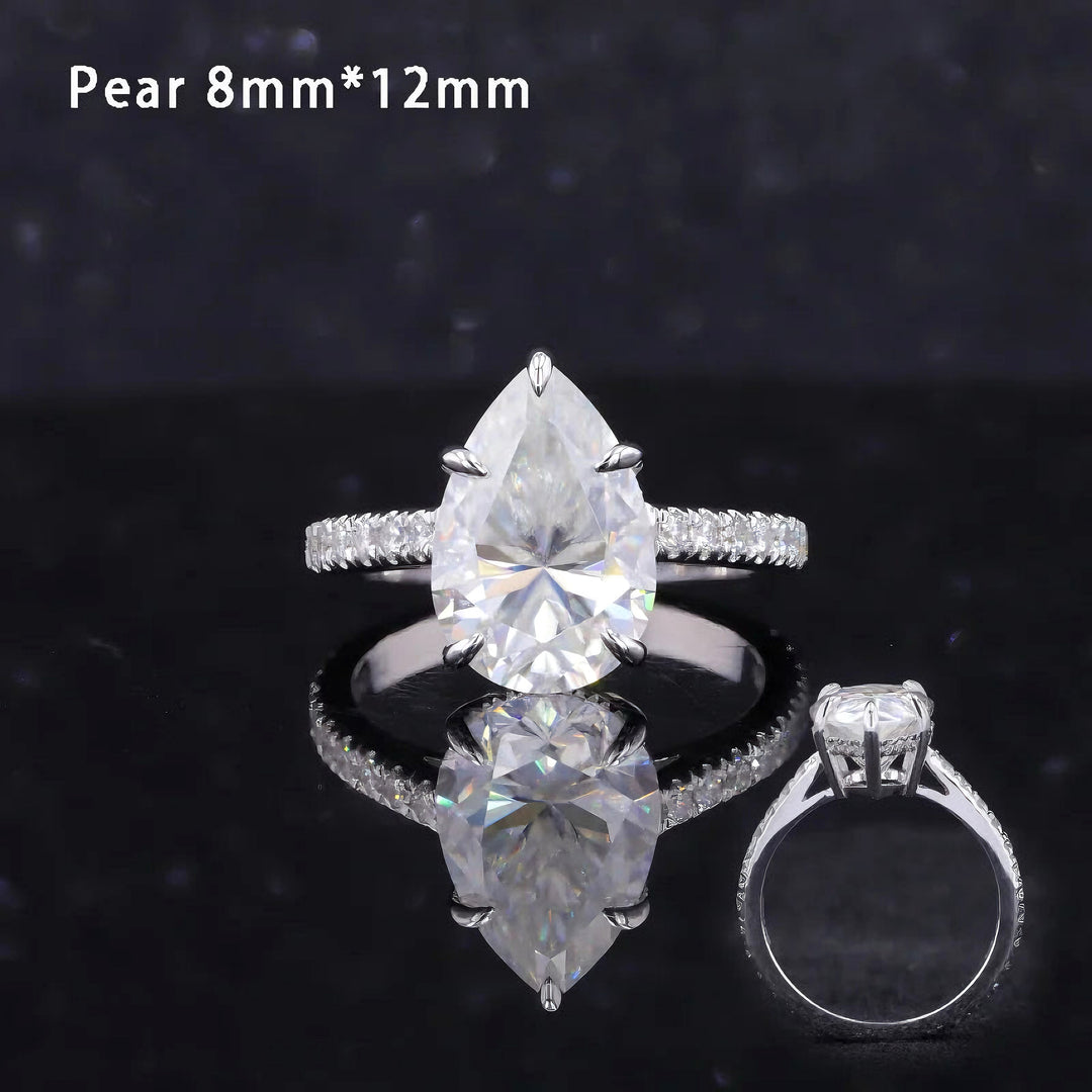 Moissanite Solitaire Engagement Ring Collection (2–3.5ct)
