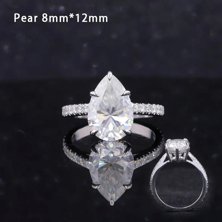 Moissanite Solitaire Engagement Ring Collection (2–3.5ct)