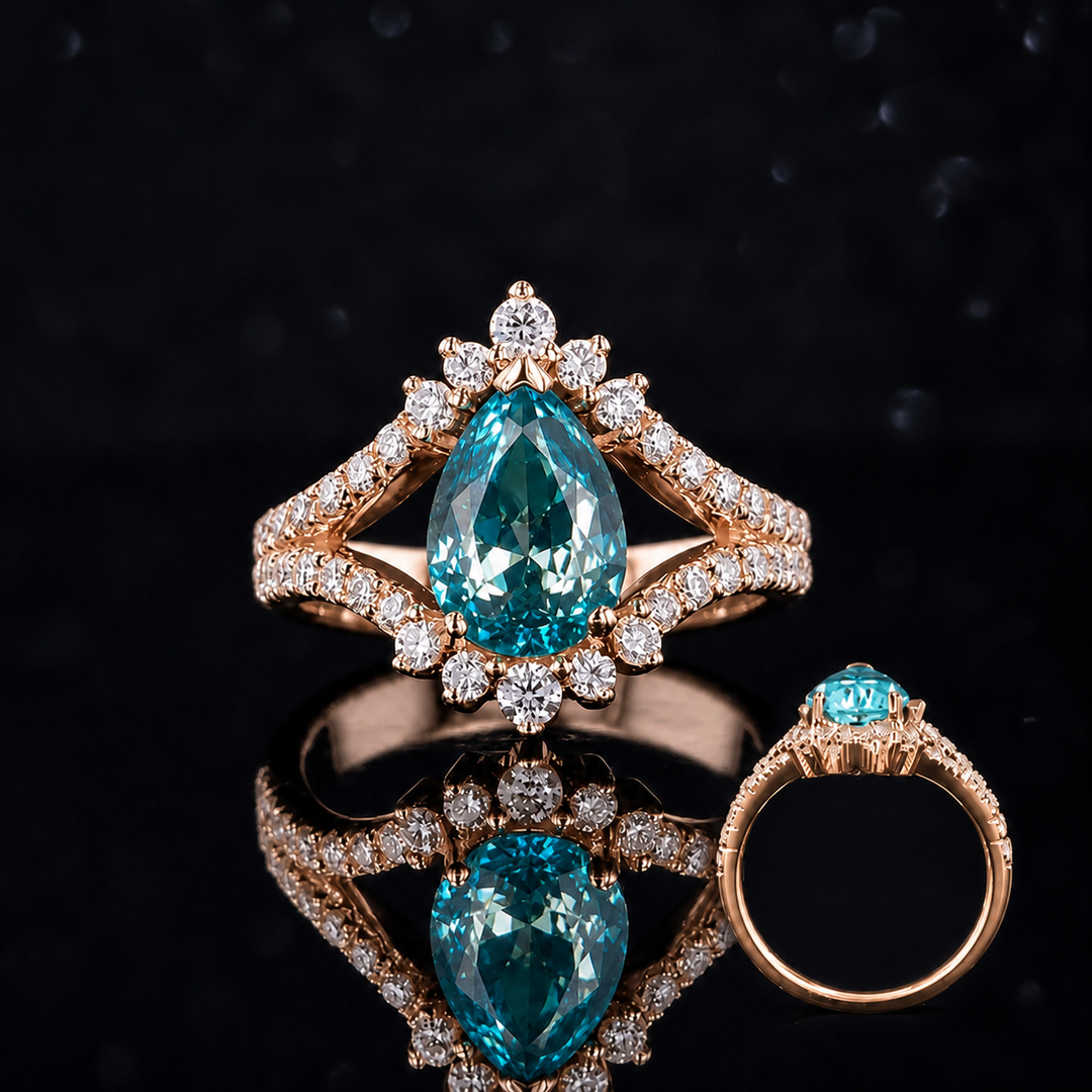 The Eye — Pear Paraiba Diamond Ring