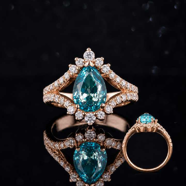 The Eye — Pear Paraiba Diamond Ring