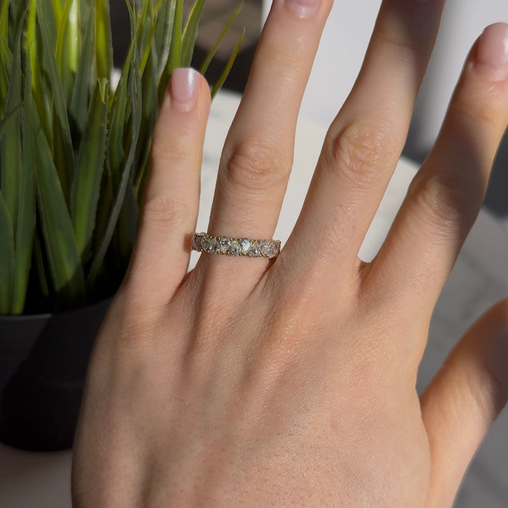 Customized™ 3.00ctw Pear Lab-Grown Diamond Eternity Band Ring in Yellow Gold