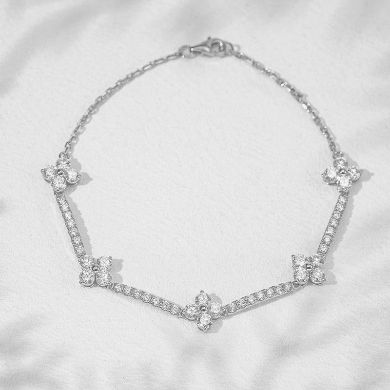 Flower Lab Diamond Half-Tennis Bracelet, view 3