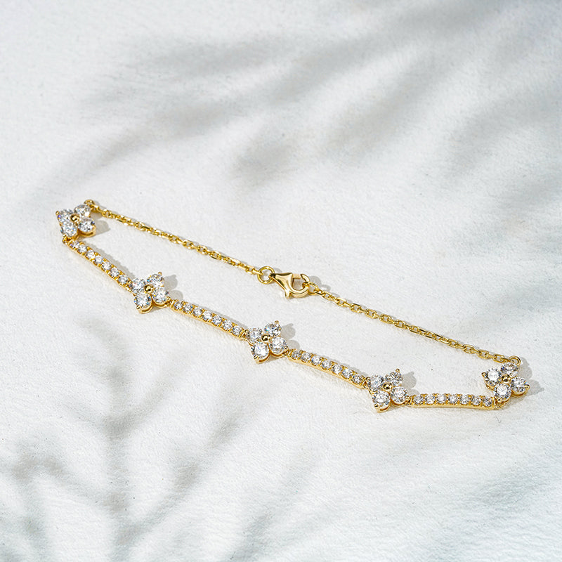 Flower Lab Diamond Half-Tennis Bracelet, view 6