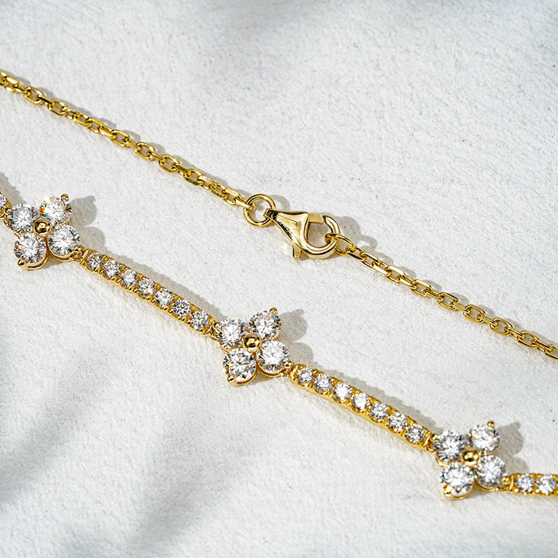 Flower Lab Diamond Half-Tennis Bracelet, view 5
