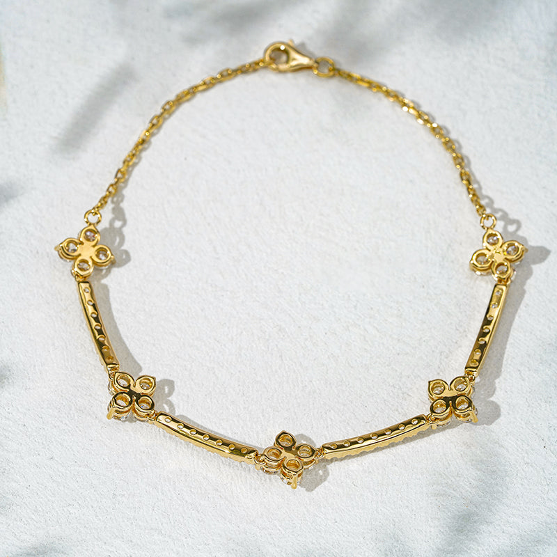 Flower Lab Diamond Half-Tennis Bracelet, view 7