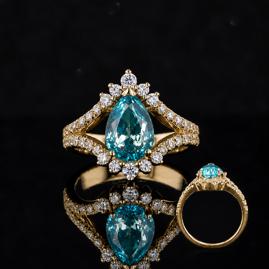 The Eye — Pear Paraiba Diamond Ring