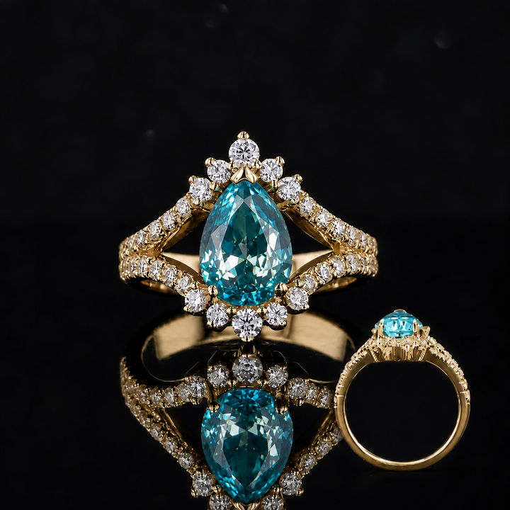 The Eye — Pear Paraiba Diamond Ring