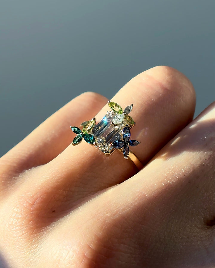 2.50ct Emerald Lab-Grown Diamond Solitaire Ring, "The Jardin"