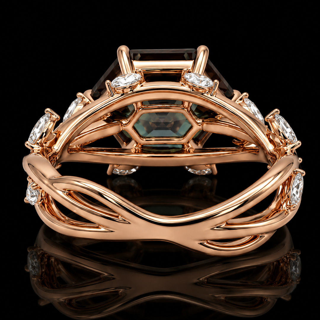 The Verbena — Dutch Marquise Alexandrite Garden Ring