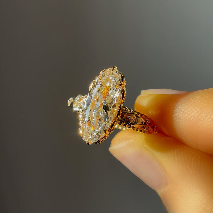 2.75ct Moval-Cut Lab-Grown Diamond Ring, "The Juliette"
