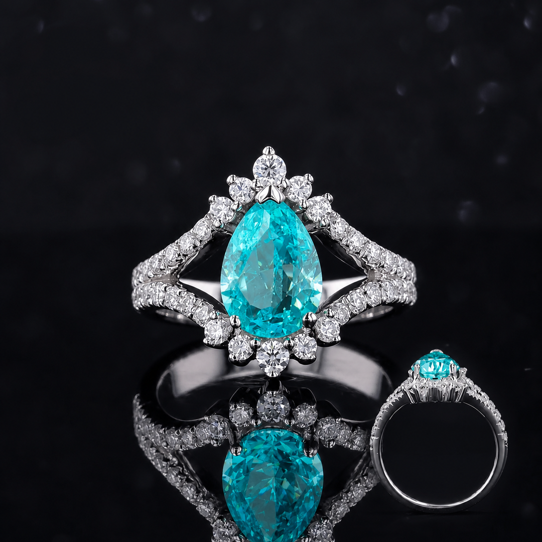 The Eye — Pear Paraiba Diamond Ring