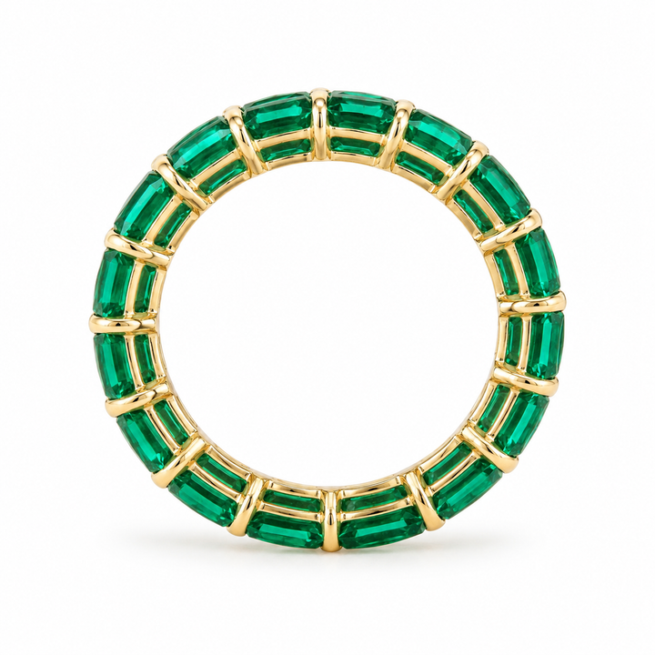 Colombian Emerald Eternity Band (6mm, 8.8ctw)