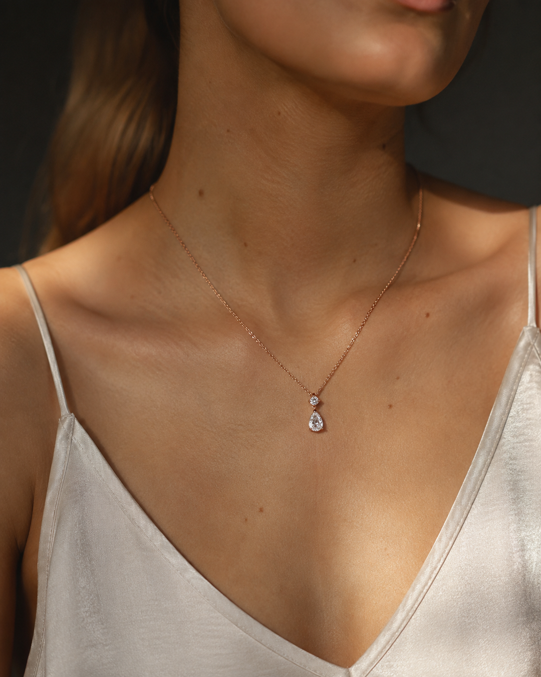 Lumière Drop — 1.00ct Pear Lab-Grown Diamond Pendant