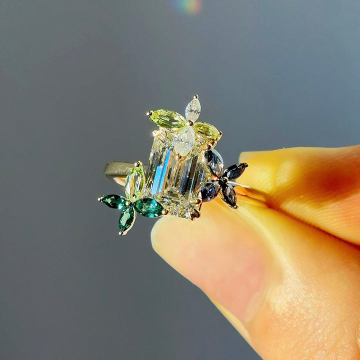 2.50ct Emerald-Cut Lab-Grown Diamond Solitaire Ring, "The Jardin"