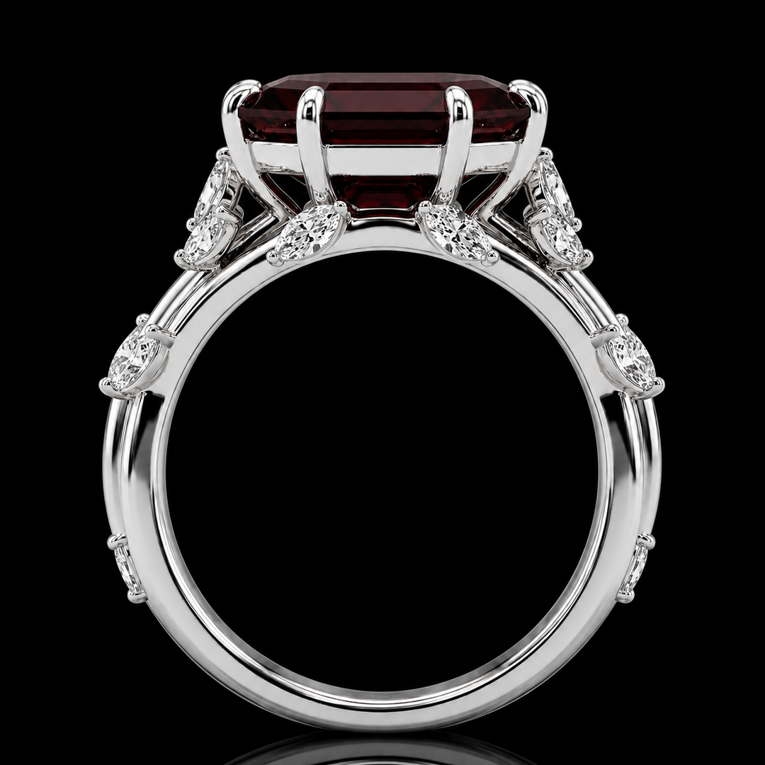 The Verbena — Dutch Marquise Alexandrite Garden Ring