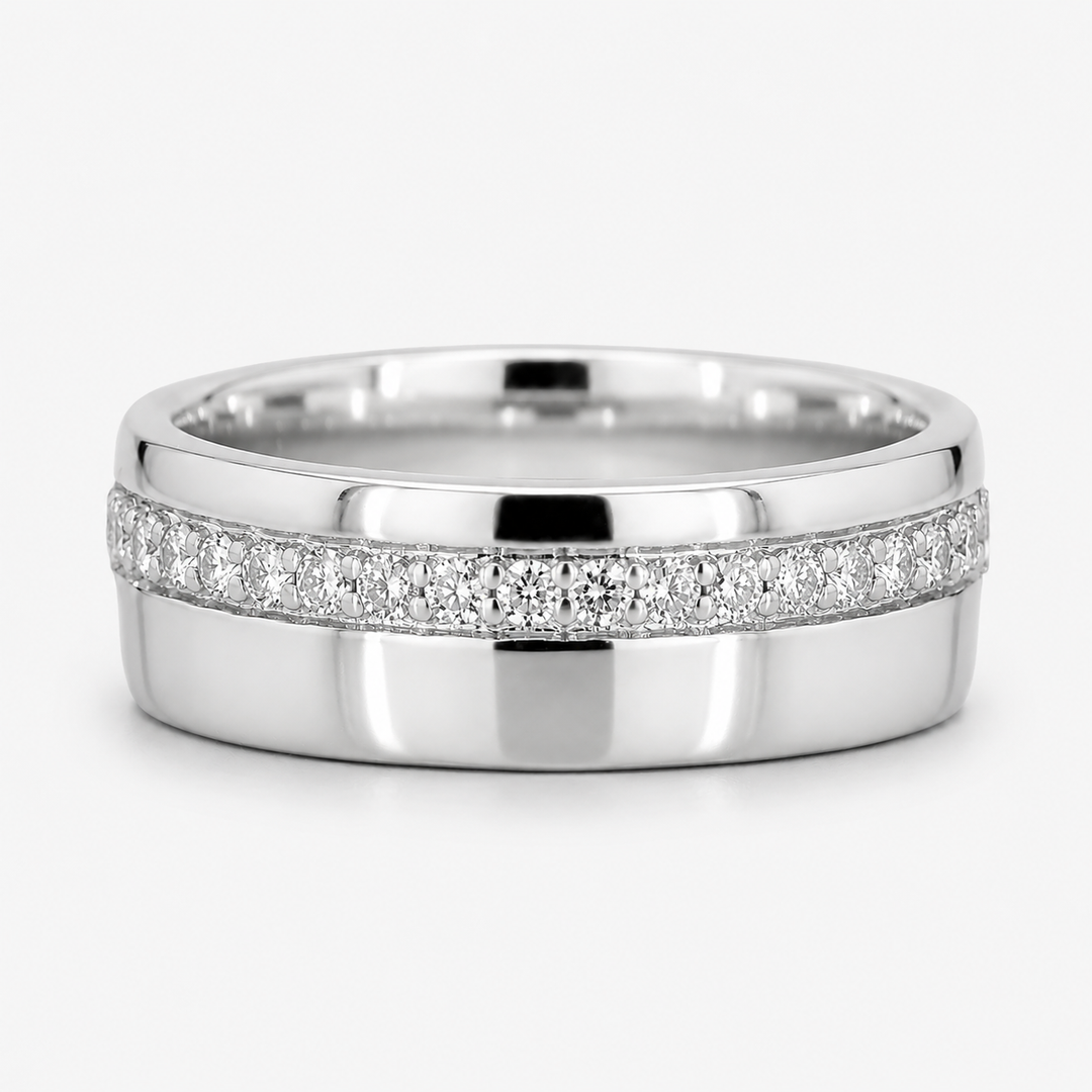 5mm Diamond Accent Band Ring