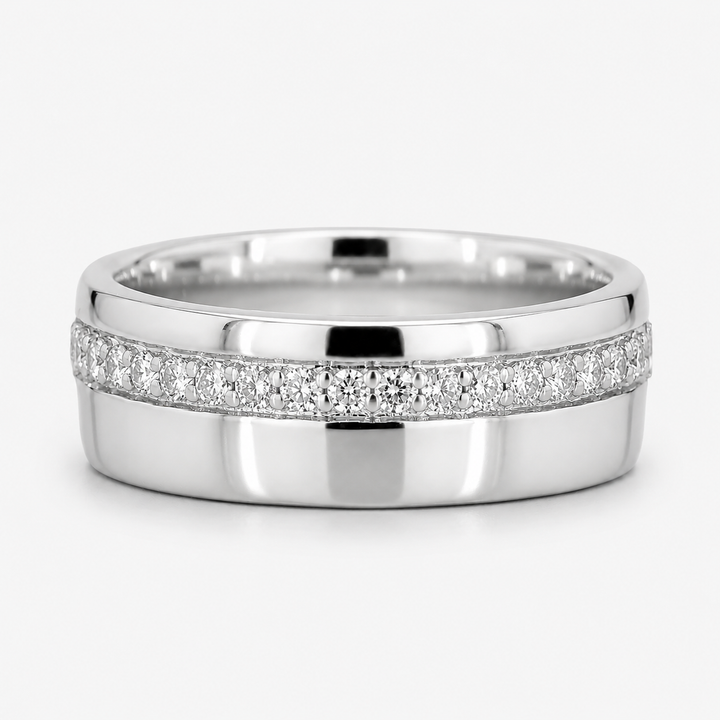 5mm Diamond Accent Band Ring