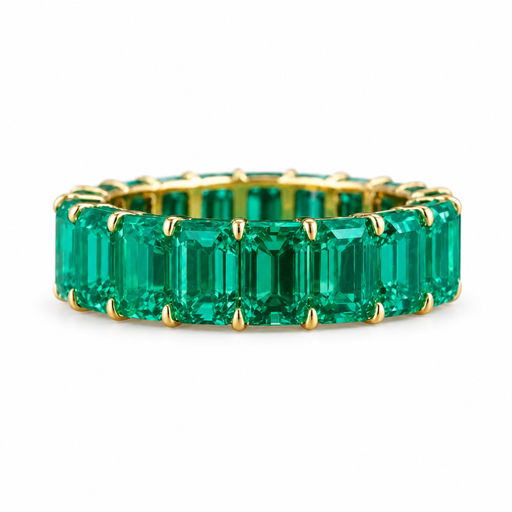 Colombian Emerald Eternity Band (6mm, 8.8ctw)