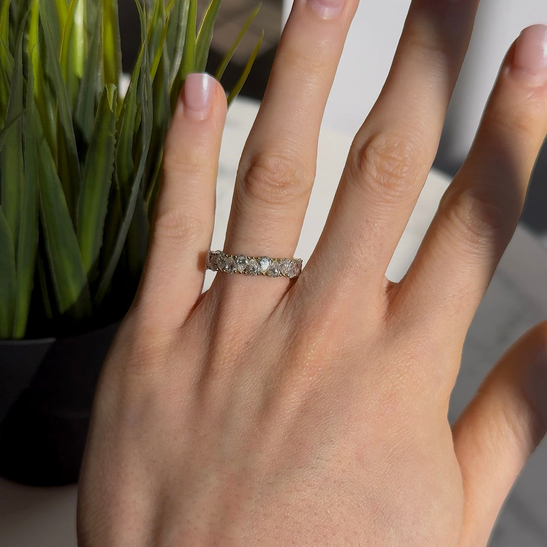 Customized™ 3.00ctw Pear Lab-Grown Diamond Eternity Band Ring in Yellow Gold