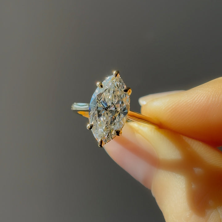 3.00ct Marquise Lab-Grown Diamond Ring, "The Aurora"