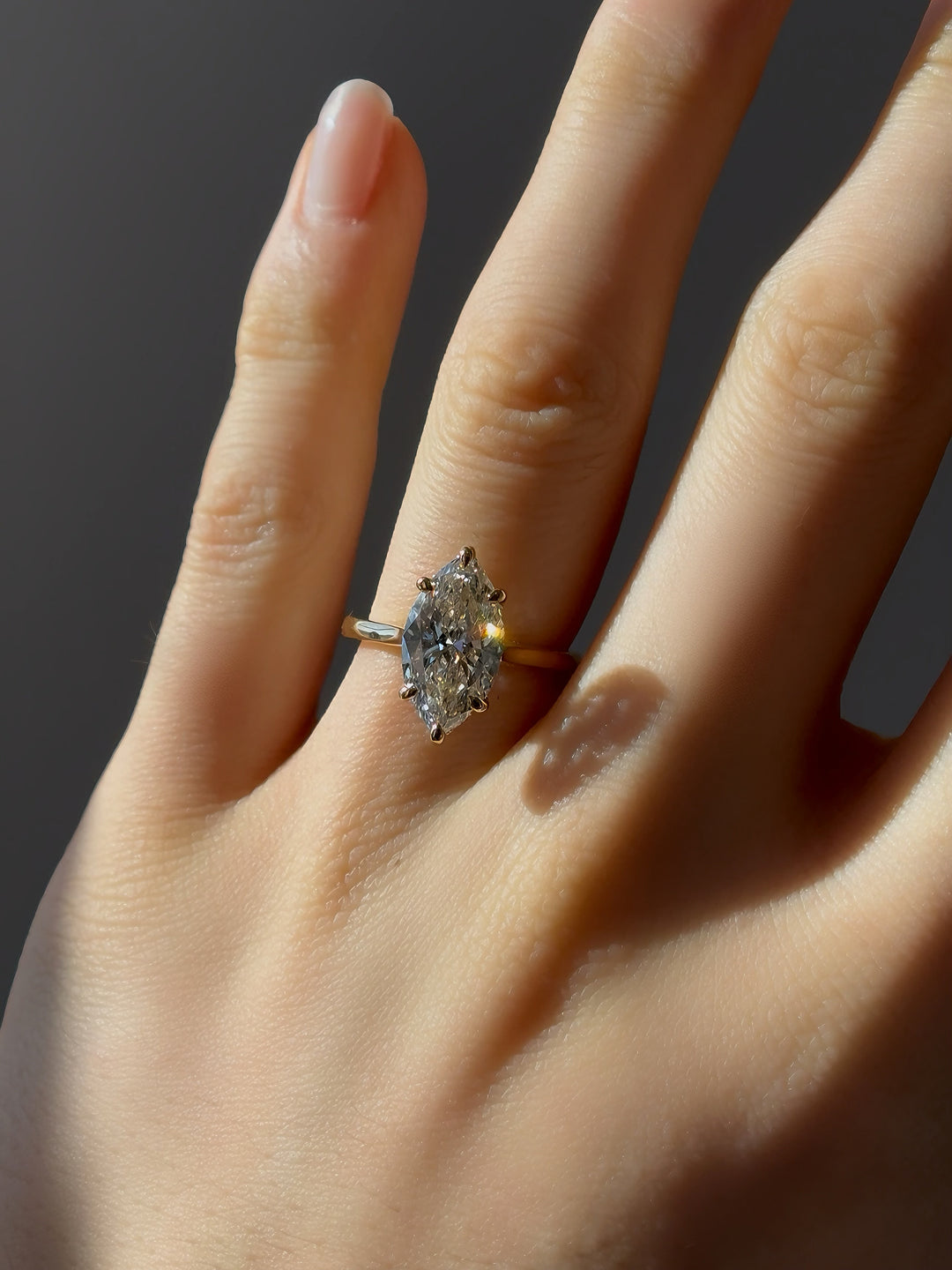 3.00ct Marquise Lab-Grown Diamond Ring, "The Aurora"